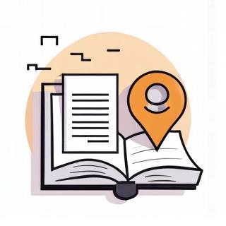 Icon representing literary event listings.