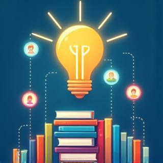 Icon representing personalized book recommendations.